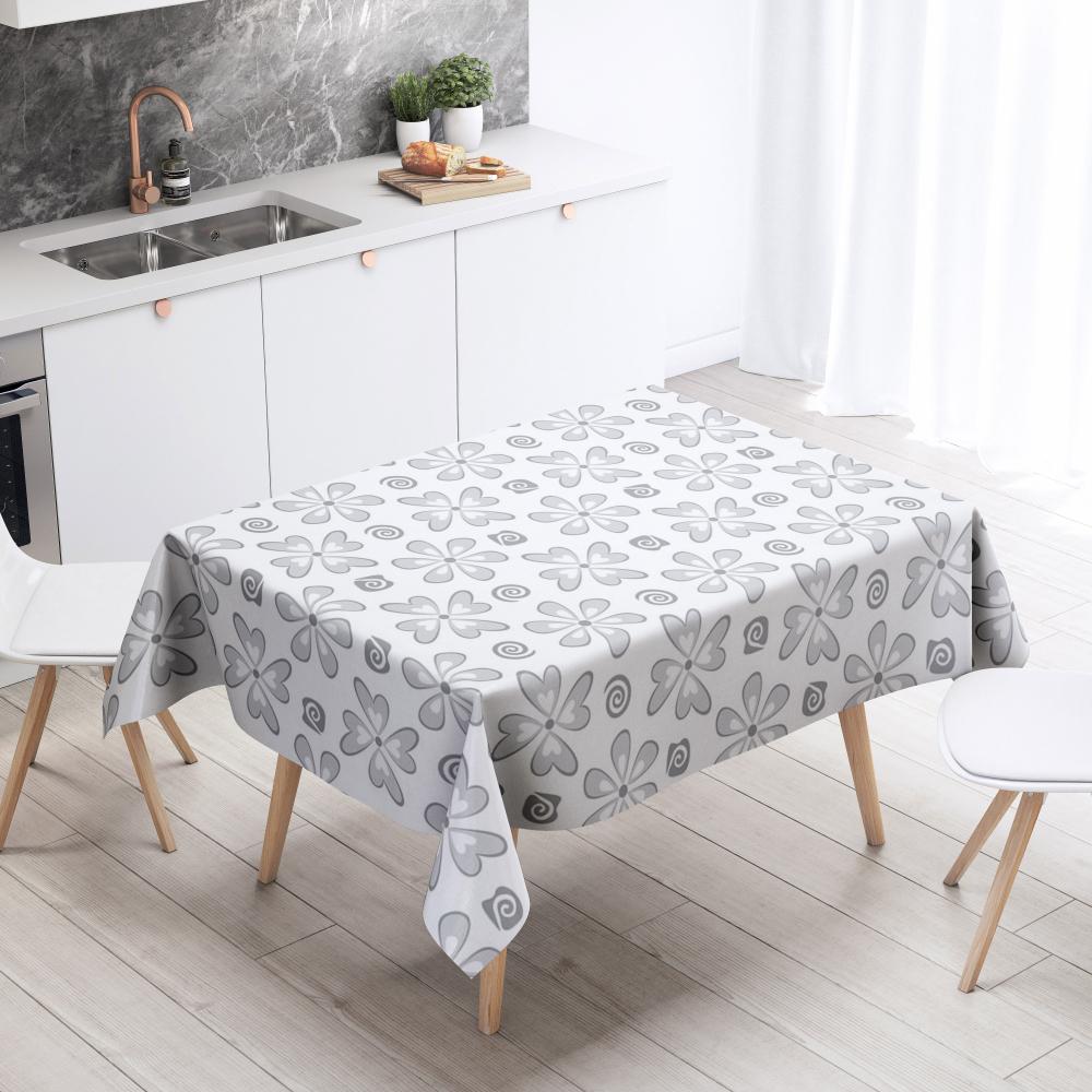 Cartoon Floral Tablecloth Home Decor Anti-Stain Waterproof Table Decoration Rectangular Kitchen Fireplace Countertop
