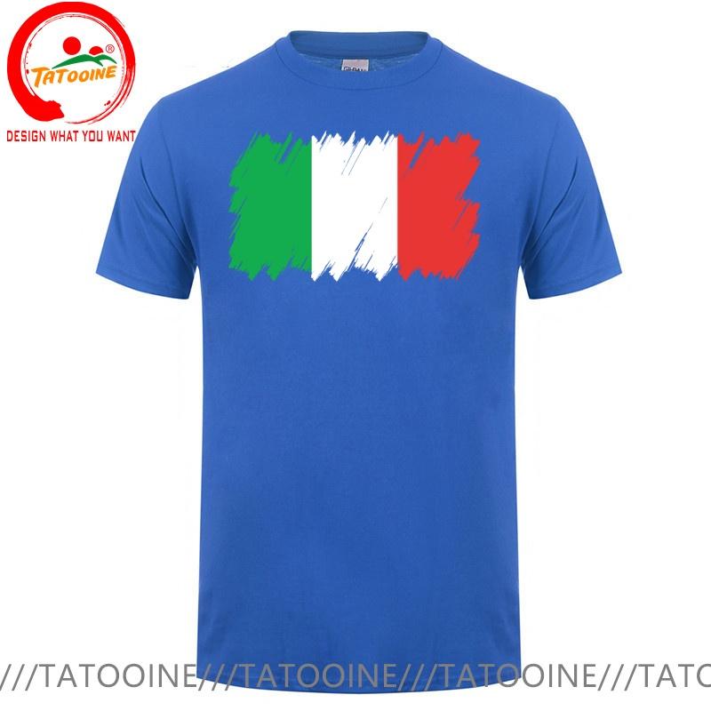 Funny Design Italy Flag Italian Brush National Flag Sred Doublet Unisex Fashion Trendy Casual Clothing Stylish Tops Tee Shirt Leis