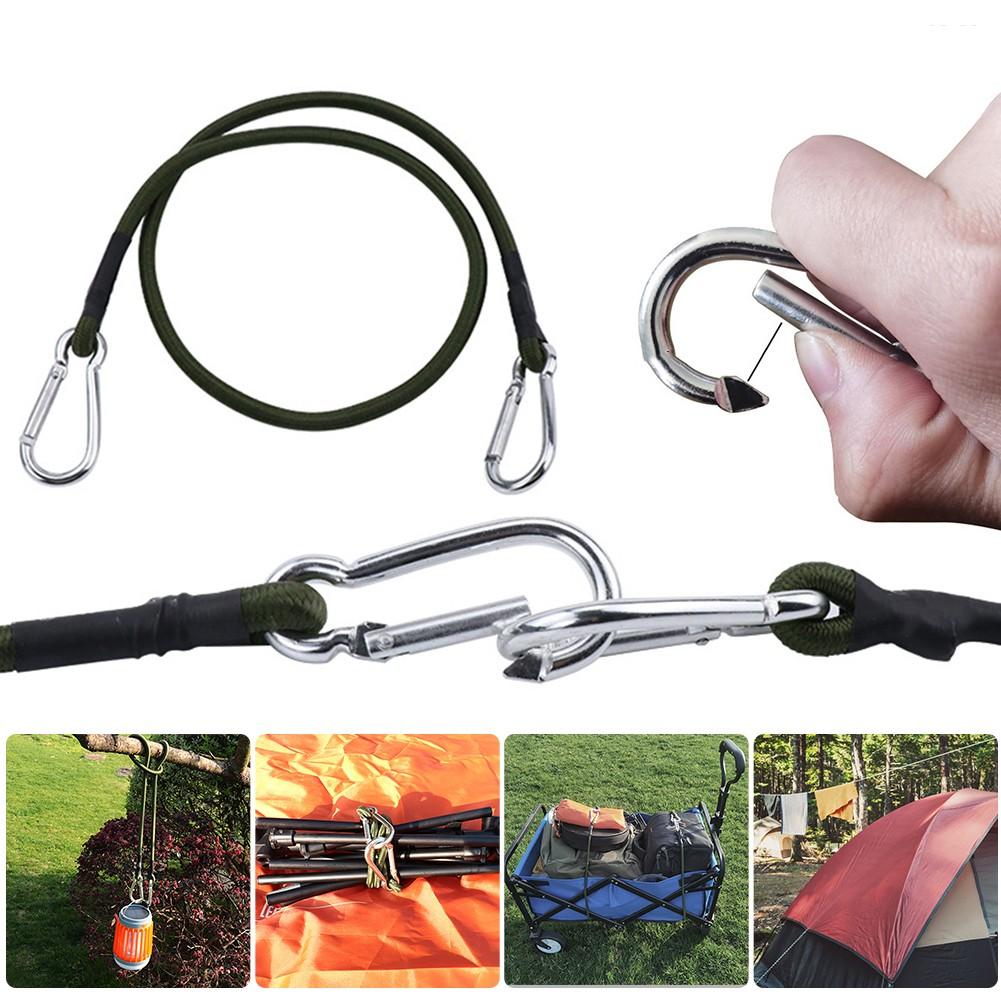 Elastics Rubber Rope Cord Hooks Tent Rope Tie Bicycle Luggage Roof Rack Strap Fixed Band Buckle Outdoor Camping Tool