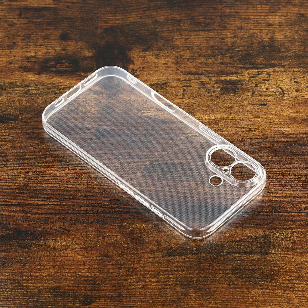 For iPhone 17 Case Shockproof 1.5mm Thickness Clear TPU Phone Cover