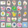 50 Sheets of Cute Cartoon Flower and Plant Stickers for DIY Laptop Notebook Planner
