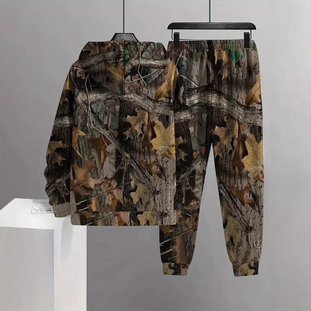 Herren Herbst/Winter Hip-Hop Hoodie Sweatpants Set mit 3D-Druck