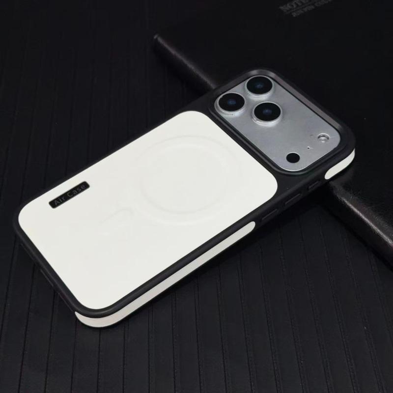 

Fashion Matte Leather for Magsafe Phone Case for IPhone 17 Air 16 15 14 13 12 Pro Max Wireless Charge Drop Proof Bumper Cover iPhone Air