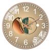 Light Luxury Art Wall Clock Circular Quartz Clock For Bedroom Living Room Study Fashionable Simple Modern Decoration