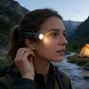 Yousheng 1/2Pcs Ear Mounted Headlamp Brightness Adjustable Waterproof Lightweight Rechargeable Hands-free Outdoor Fishing Camping Running Headlamp