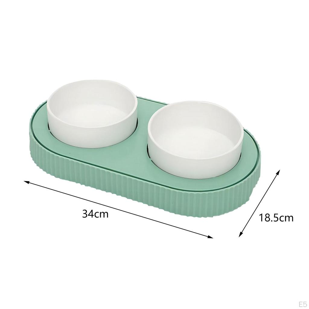 Pet Feeding Set for Cats - Sleek Food And Water Bowls with Simple Maintenance