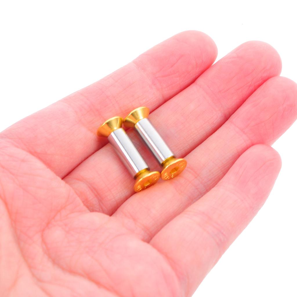 2pcs Brass Knife Handle Rivets Diy Repair Fasteners For Wooden Kitchen Knives Sturdy Fixing Bolts For Chef Knife Handles
