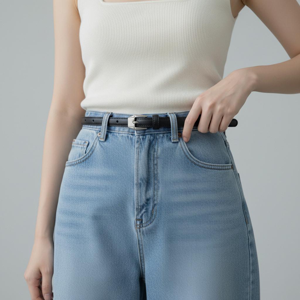 Women Leather Belt Fine Genuine Leather Dress Jeans Casual For Office Wear