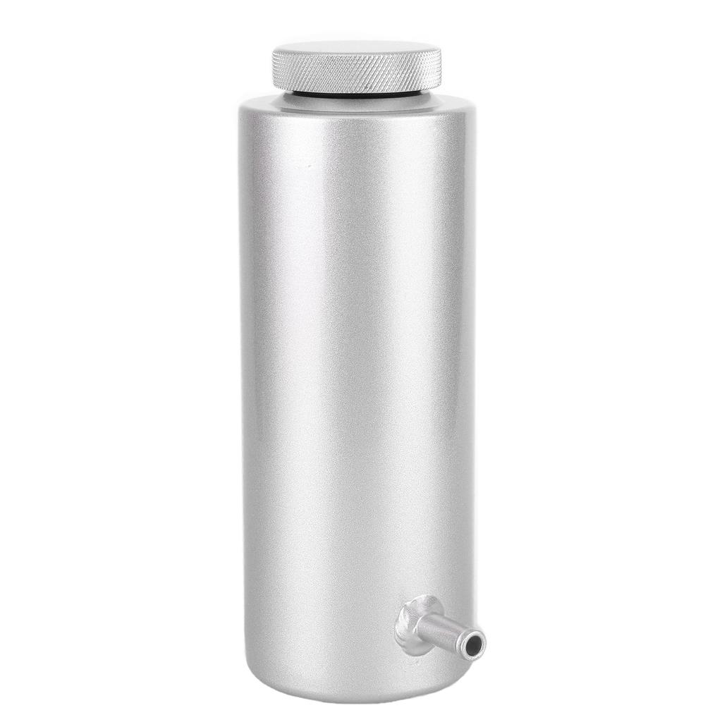 Radiator Coolant Aluminum Catch Tank 80ml Overflow Reservoir Automobile UniversalSilver