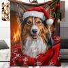 1Pc Cartoon Print Flannel Blanket, High Quality Comfortable for All Seasons, Home Decor, Warmth and Comfort, Perfect for Christmas Birthday Gift