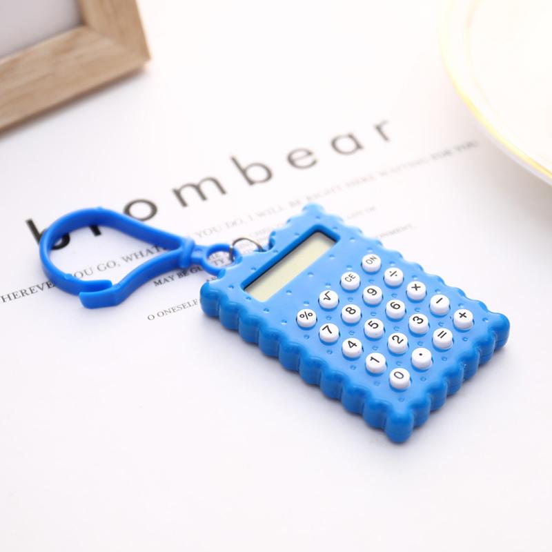 Studentská mini elektronická kalkulačka Mini kalkulačka ve tvaru sušenky School Office