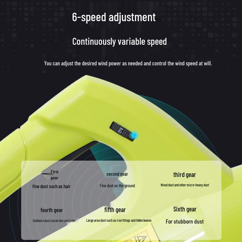 High-Power Handheld Electric Blower for Dust, Leaves, and Snow Removal - 220V Industrial Use