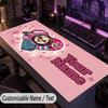 Custom Text Big Mousepad, Extended Desk Pad For Laptop Work GameChild's Play Chucky Tiffany