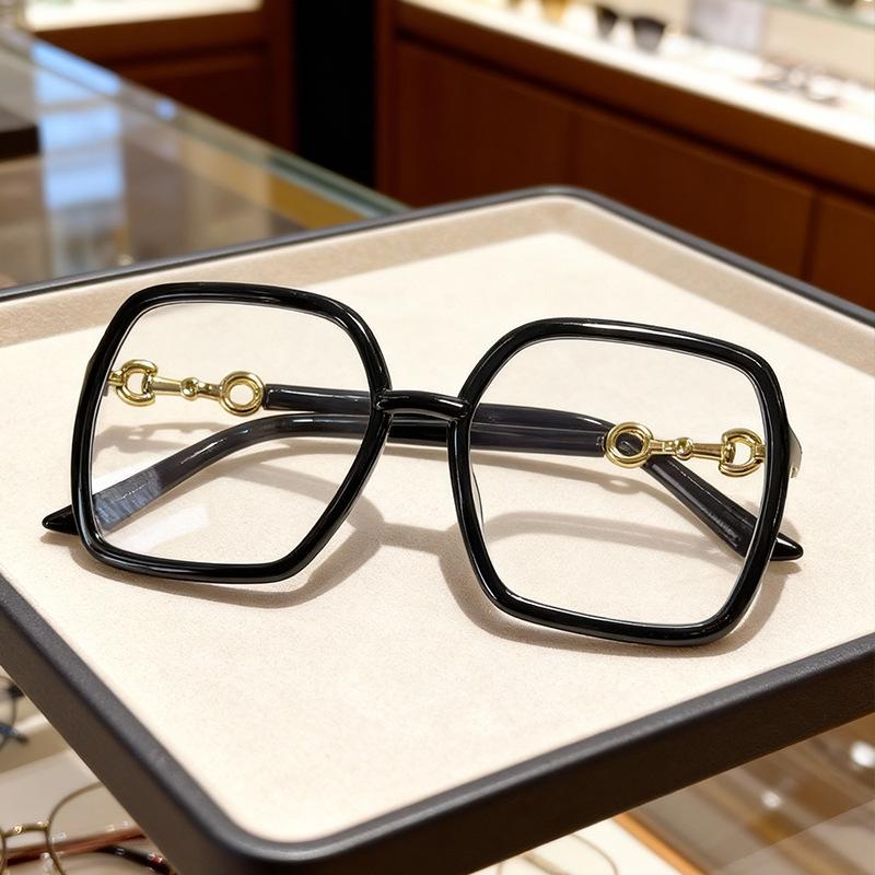 New trendy glasses, slimming for big faces, transparent frames for men and women, fashionable i-party, blue light blocking