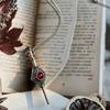 Magic Witch Necklace Women's Vintage Blood Pack Removable Witch Wand Pendant Cosplay Jewelry Couple New Lover