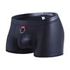 Mens Sexy Underwear Imitation Leather Rings Lacquer Plain Pants Sexy Underpants