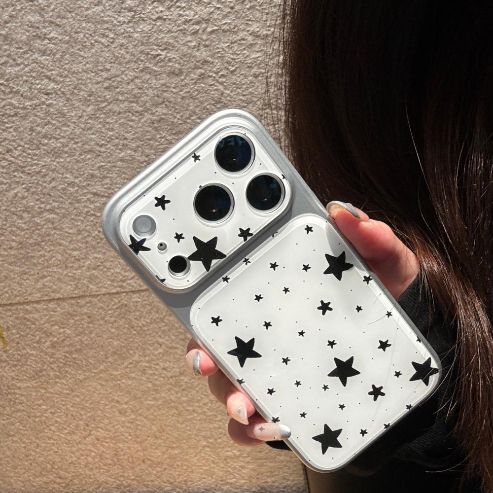 Minimalist Star iPhone 17 Case Stylish Solid Color Protective Cover for iPhone 17 Pro Anti Drop Full Coverage Trendy Design