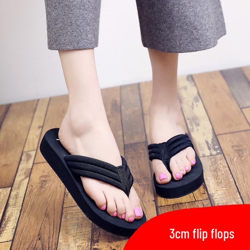 

Женские летние шлепанцы на платформе 2025: Нескользящие, Износостойкие, Универсальные Модные Сандалии на Толстой Подошве с Тканевой Сумкой Size 36