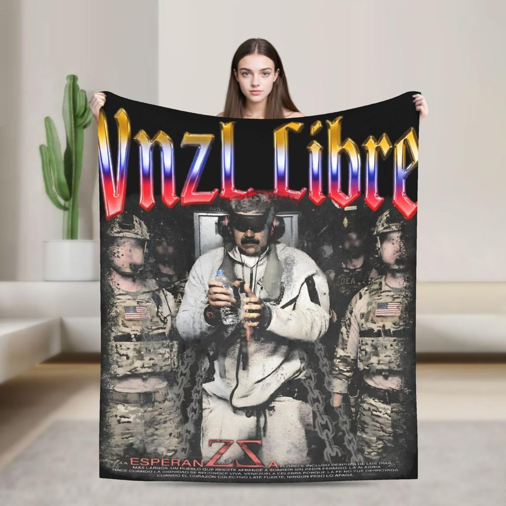 Venezuela Captured Live Maduro  Blanket  Decorative Flannel Throw Blanket For Couch Bed Warm Soft Custom DIY Quality Bedspread