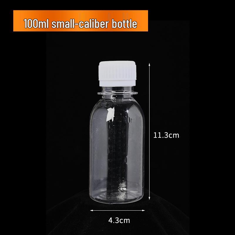 Food Grade PET Polyester Bottle with Tear-off Cap, 100ml/500ml
