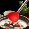 Silicone Kitchen Utensils Stainless Steel Handle Non Stick Pot Kitchenware Cooking Tool Heat-resistant Soup Spoons