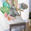Easter Rabbit Flowers Tulle Curtains For Living Room Bedroom Voile Sheer Curtain Window Home Decor Drapes