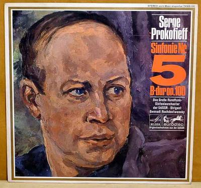 LP Record SERGEI PROKOFIEV, GRAND SYMPHONY OR - Sinfonie Nr. 5 B-dur Op. 100 74505KK Eurodisc Germany Classical Used