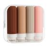 Silicone Traveling Bottle Accessories Tsa Approved Handy BPA Free Leak Proof Squeezable Size Containers With Clear Toiletry Bag