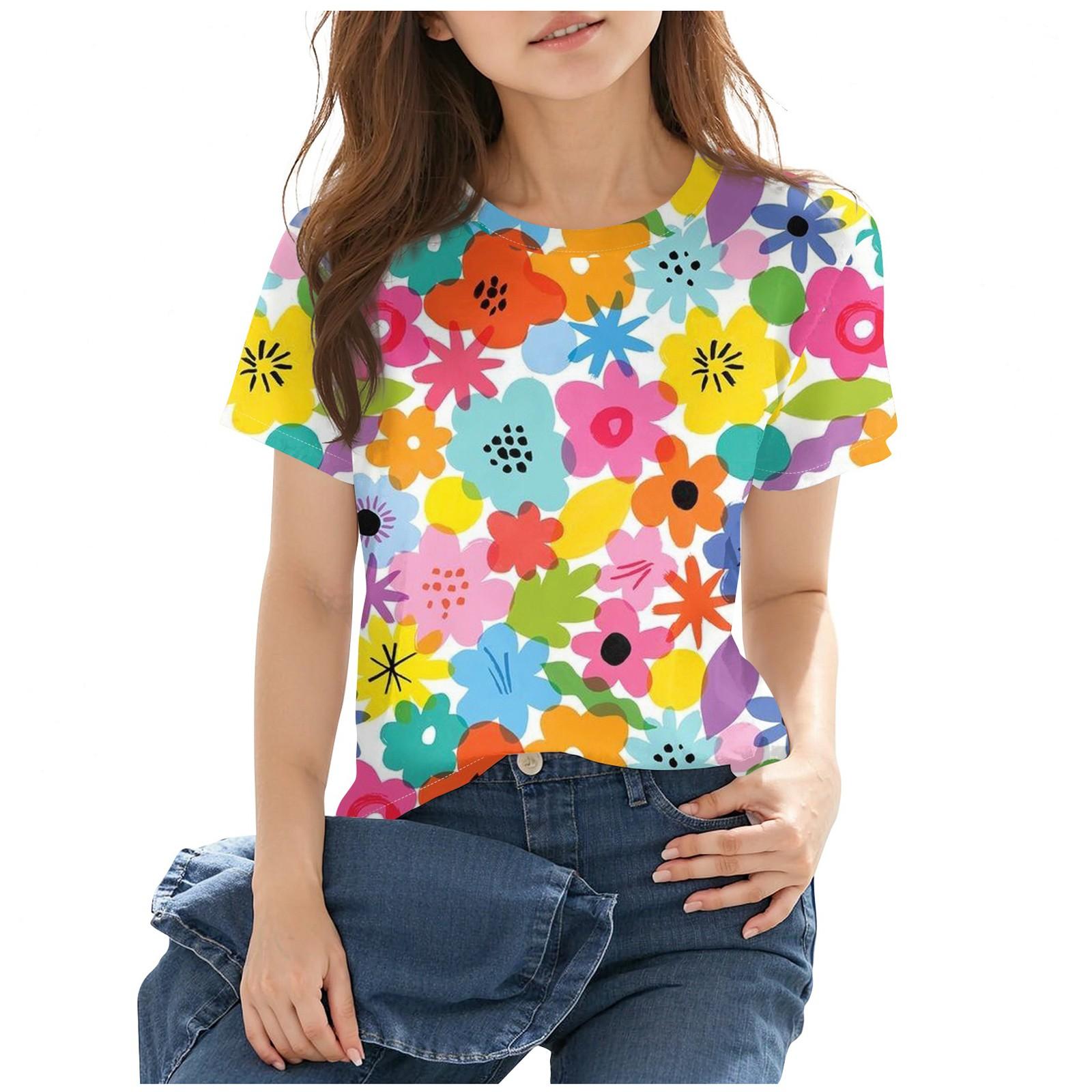 

Детская повседневная футболка с короткими рукавами и круглым вырезом с принтом, модная 140