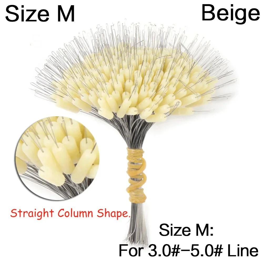 FLYSAND 300Pcs/Bag Silicon Space Bean - Professional Stopper for Fishing Float, Anti-Strand Fish Line Resistance