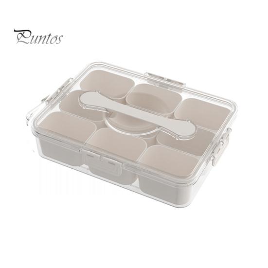 

Коробка для закусок с 8 отделениями. Компактная тарелка для хранения сладостей, орехов и фруктов. Поднос для закусок. Универсальный органайзер для закусок. 9