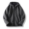 Men's Autumn/Winter Fleece Jacket Youth Hoodie Solid Casual Jacket