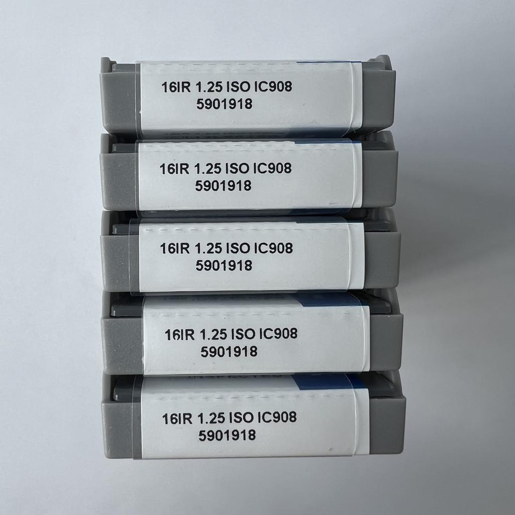 ISCAR / 16IR1.25ISO IC908  / Industrial indexable Carbide Inserts 10 Pcs