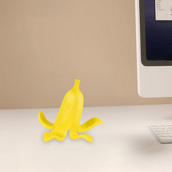 Suport Telefon Coajă de Banană Suport Telefon Mobil Imprimat 3D pentru Birou Creativ în Formă de Coajă de Banană Decorațiune de Masă Cadouri pentru Familie Prieteni