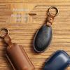 Top Grain Leather Car Key Cover for BYD Qin, Song, & Tang - Retro European/American Style