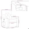 VidaXL Fauteuil Inclinable de Massage Électrique, Chaise de Relaxation avec Dossier et Repose-pied Réglables, Siège de Salon 3204797