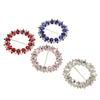 4 pièces Clips Métalliques Plaqué pour T-shirts Forme Ronde Boucles de Ceinture Anneau pour Vêtements Décoration d'Artisanat DIY