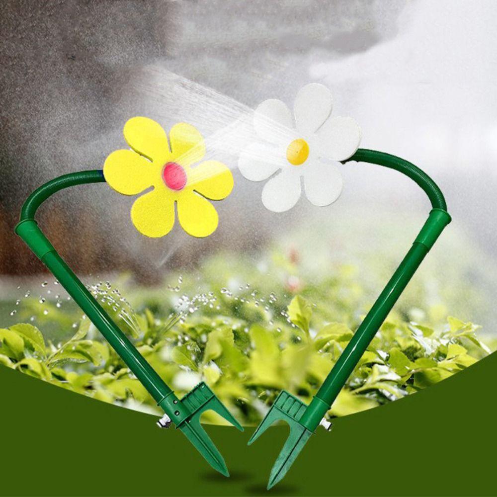 720 Rotating Crazy Spin Sprinkler Funny Water Spray Toy Garden Decor Dancing Daisy Sprinklers  Farm