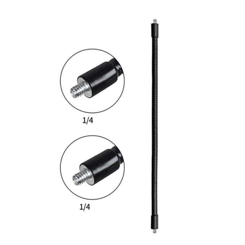 Adjustable Metal Clamp Mount With Flexible Hose 1/4 Screw Interfaces for Action Cameras Smartphones Tablets