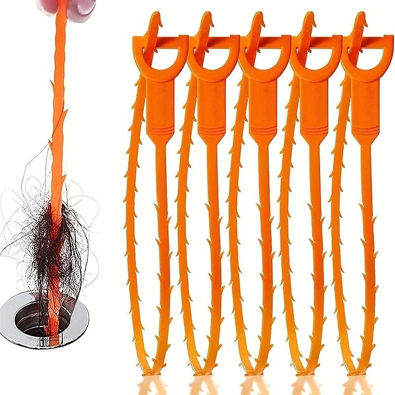 Household Kitchen Toilet Pipe Sink Hair Clog Remover Manual Drain Auger Tool Effective Sewer Unblocker for Bathroom Pipeline