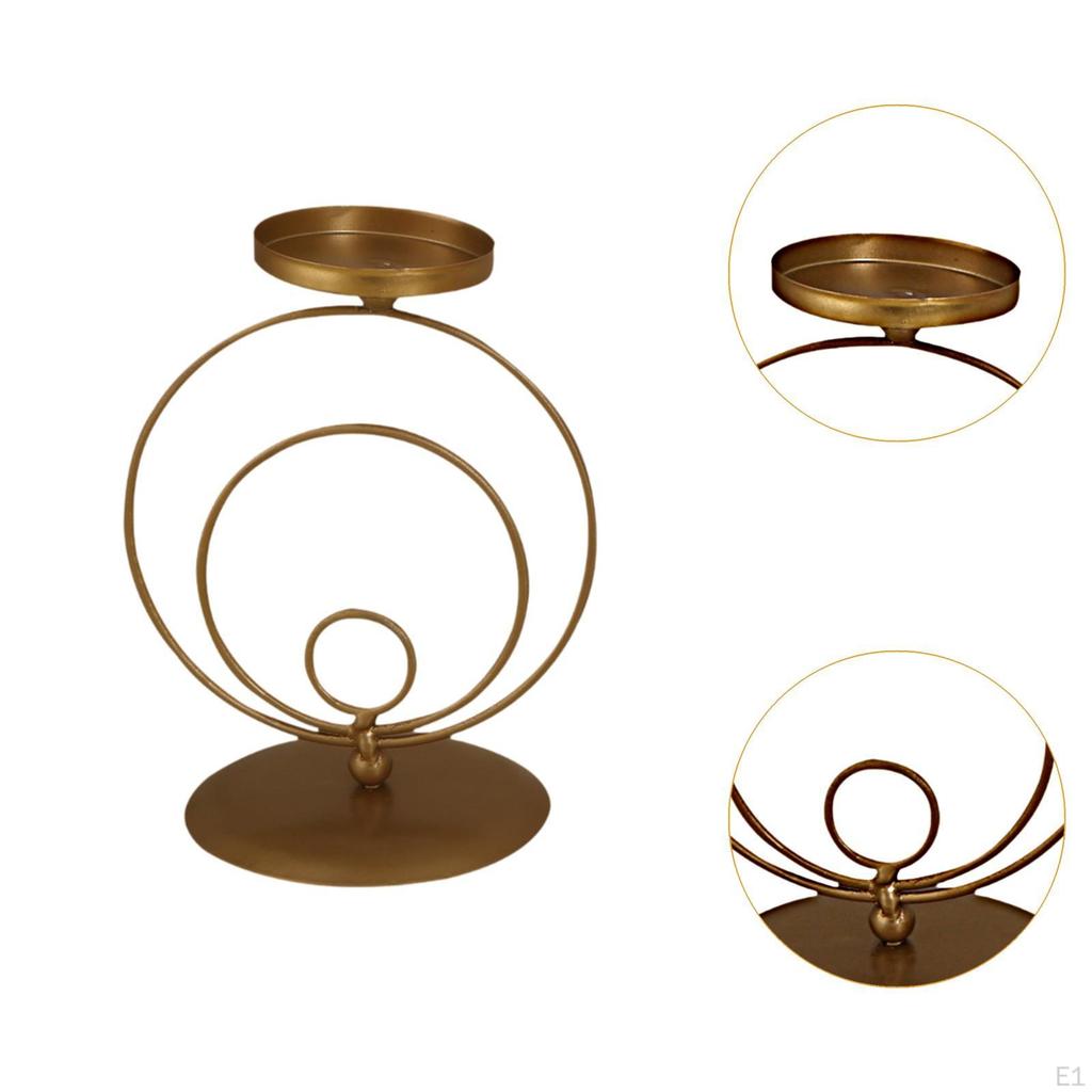 Wysoki żelazny świecznik stojak na świece dekoracja łatwy w użyciu kreatywny uchwyt na świecę filarową