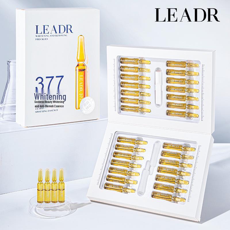377 Whitening Anti-Oxidant Spot Lightening Essence - 28 Ampoules for Freckle Removal and Skin Brightening