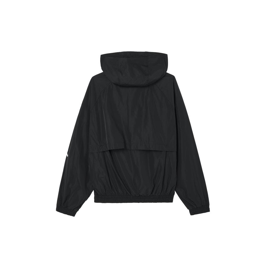 Nike Swoosh Woven Jacket Asia Sizing 'Black White' Men's FB7878-010