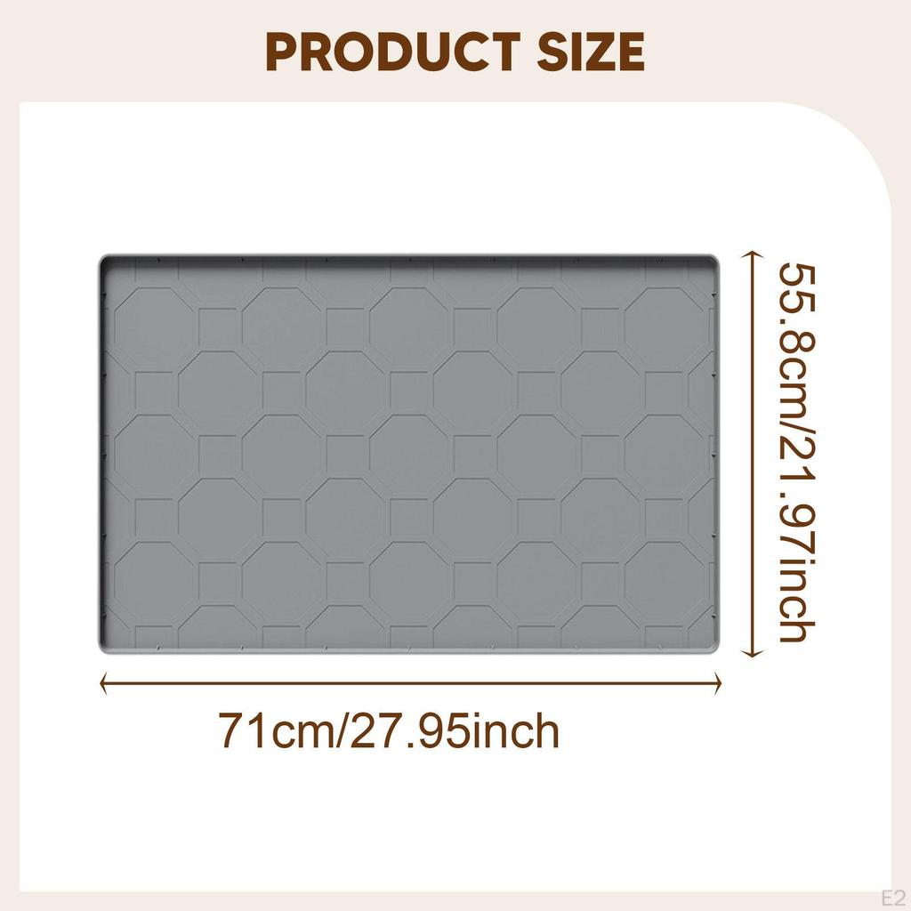 For Cabinet, Shelf Liner, Non Slip and Gadgets Bathroom Tray Cabinet Protector