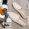 Retro Lazy One-step Square Toe Single Shoes Women's Spring Ins Tide Flat-bottomed All-match Work Shoes