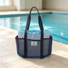 Large Capacity Travel Mesh Swim & Beach Tote - Bathing, Fitness, Toiletries Storage Bag