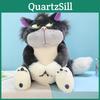 Niedliche Graue Kurzplüsch Lucife Katze Puppe Stofftier Spielzeug Für Jugendliche 30/45/60/80cm