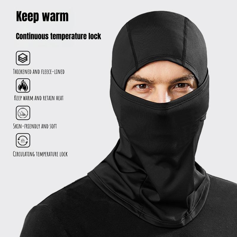 Skiing and Cycling Face Mask for Men and Women, Thickened and Fleece-lined for Cold Protection, Balaclava Face Mask