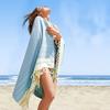 Custom Round Fringe Microfiber Towel Luxury Beach Towel Printed Round Color Microfiber Beach Towel