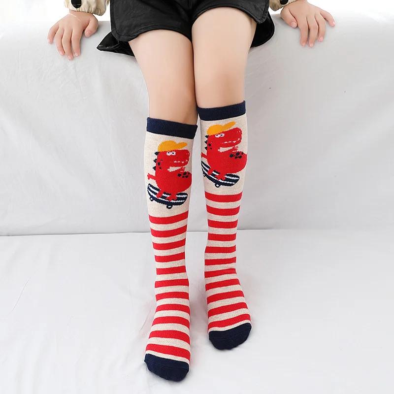 Girl Socks 3-12 Years Old Cotton Knee High Lovely Long Children's Legwarmers Kids Dance Stocking Cute Animal Carton
